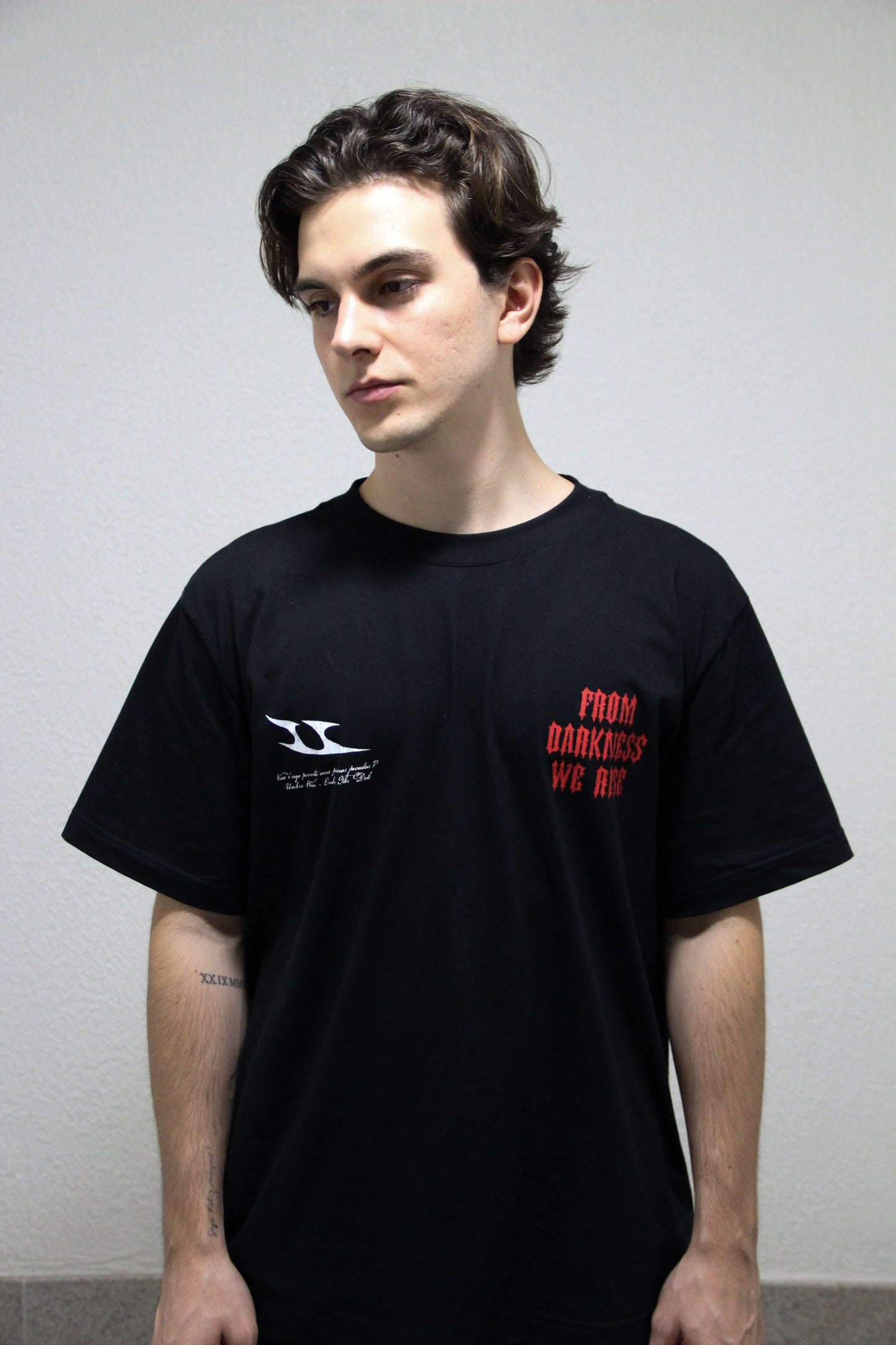"FROM DARKNESS WE RISE" OVERSIZED TEE